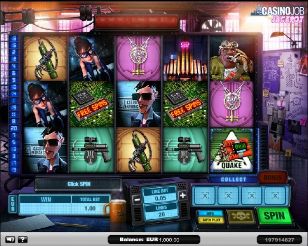 The Casino Job Jackpot Videoslot