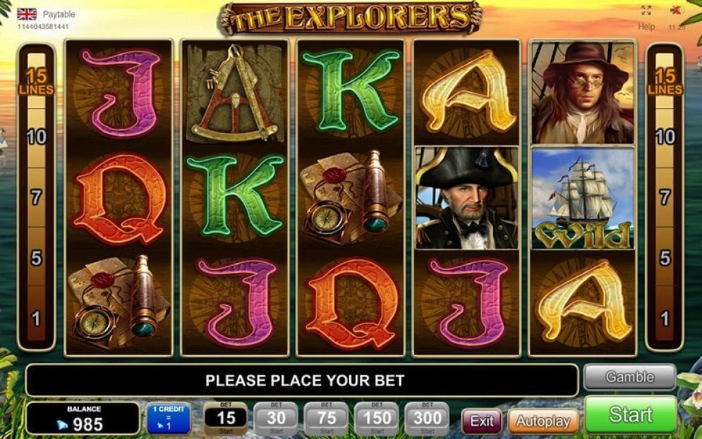 The Explorers online Casino Spiel