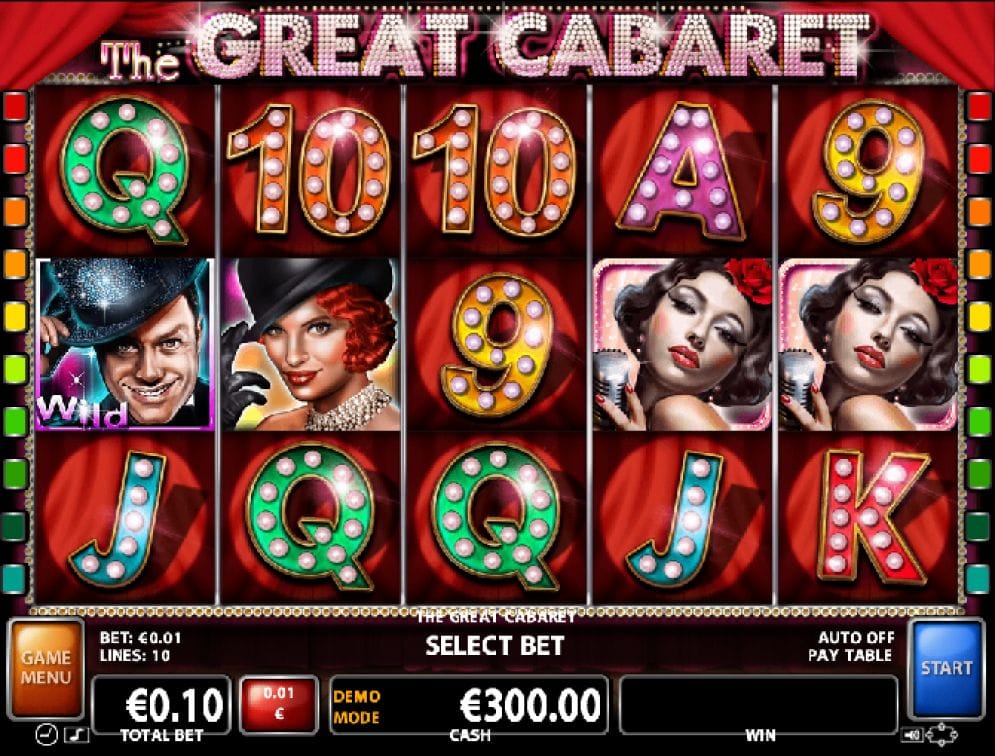 The Great Cabaret online Spielautomat