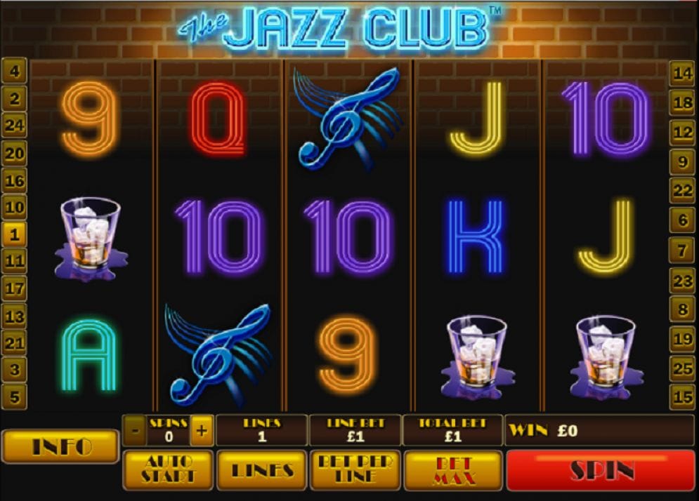 The Jazz Club online Slotmaschine