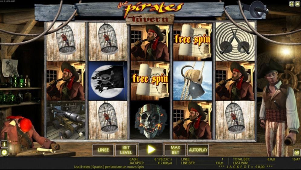 The Pirates Tavern online Slotmaschine