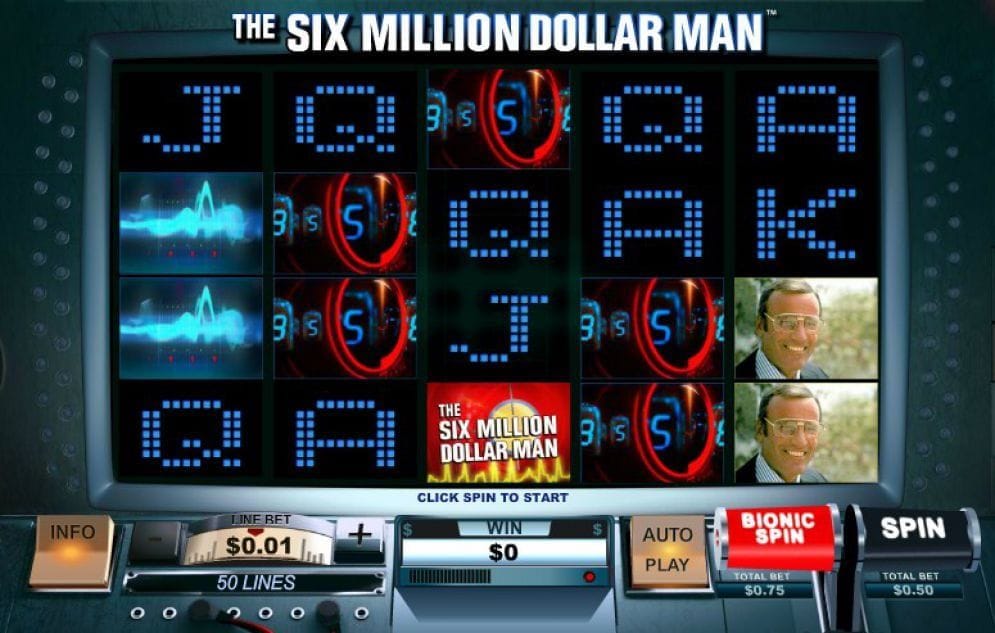 The Six Million Dollar Man online Automatenspiel