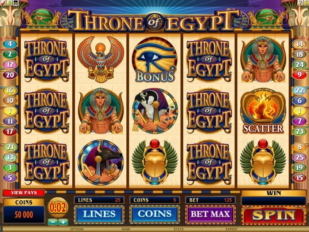 Throne of Egypt online Slotmaschine