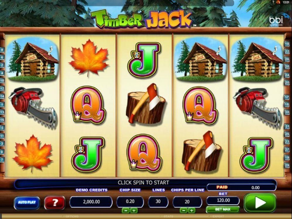 Timber Jack online Slotmaschine