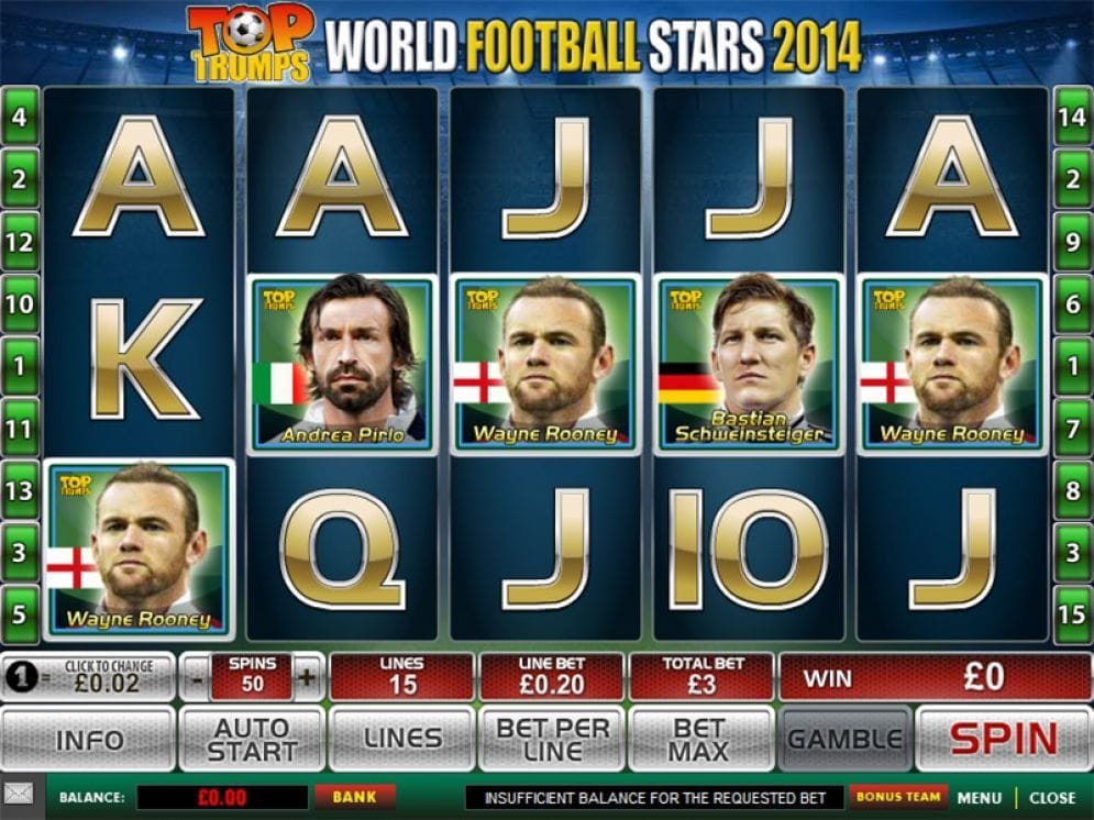 Top Trumps World Football Stars 2014 online Automatenspiel