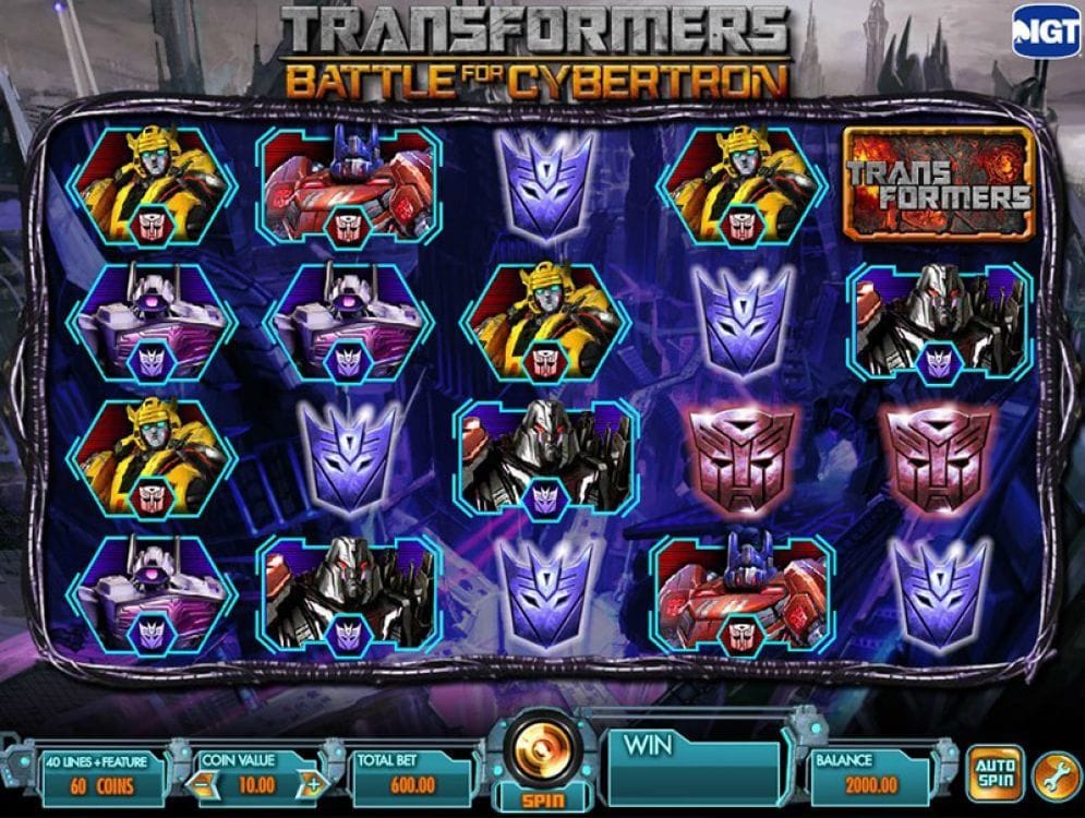 Transformers Battle For Cybertron Videoslot