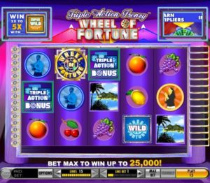 Triple Action Frenzy Wheel Of Fortune Slotmaschine freispiel