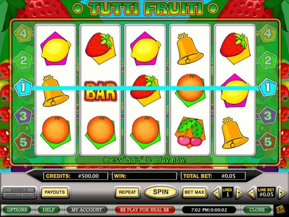 Tutti Fruiti online Automatenspiel