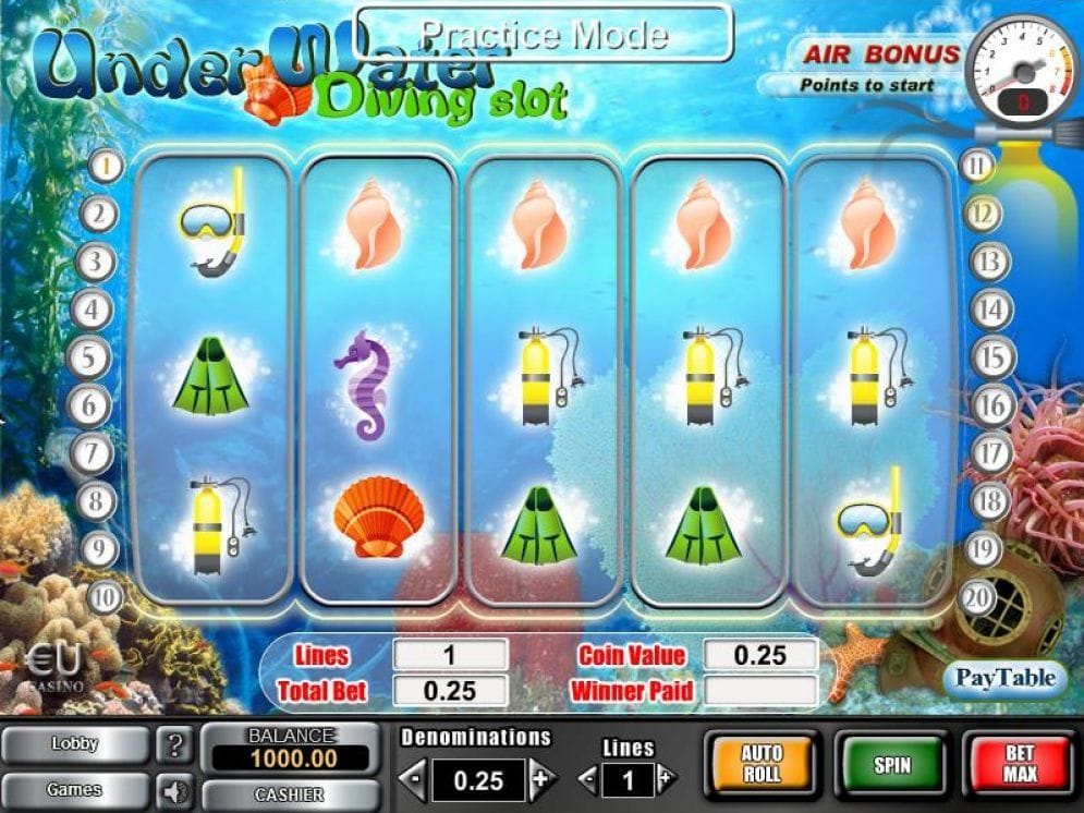 Under Water online Casinospiel