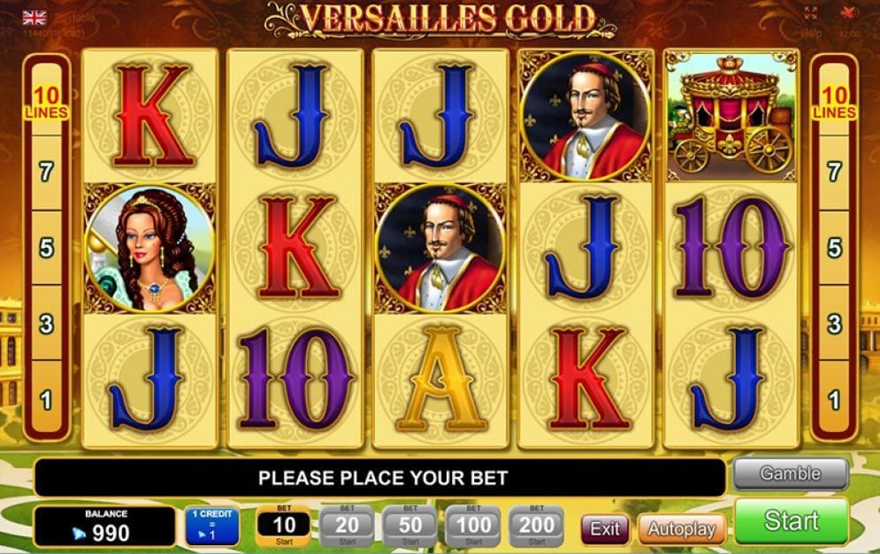 Versailles Gold online Casinospiel