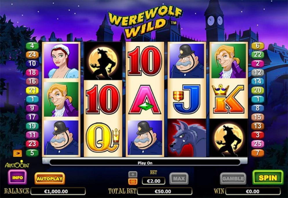 Werewolf Wild online Spielautomat