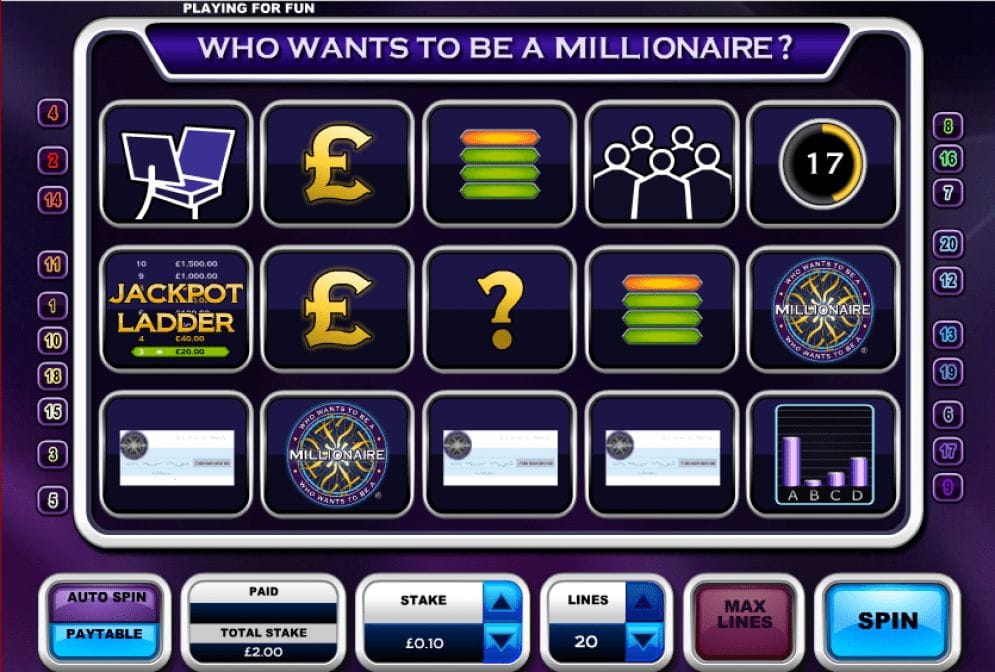 Who Wants To Be A Millionaire online Casinospiel