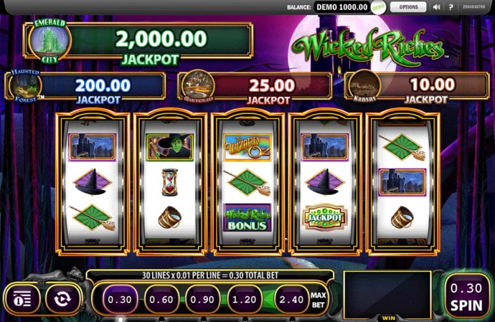 Wicked Riches online Geldspielautomat