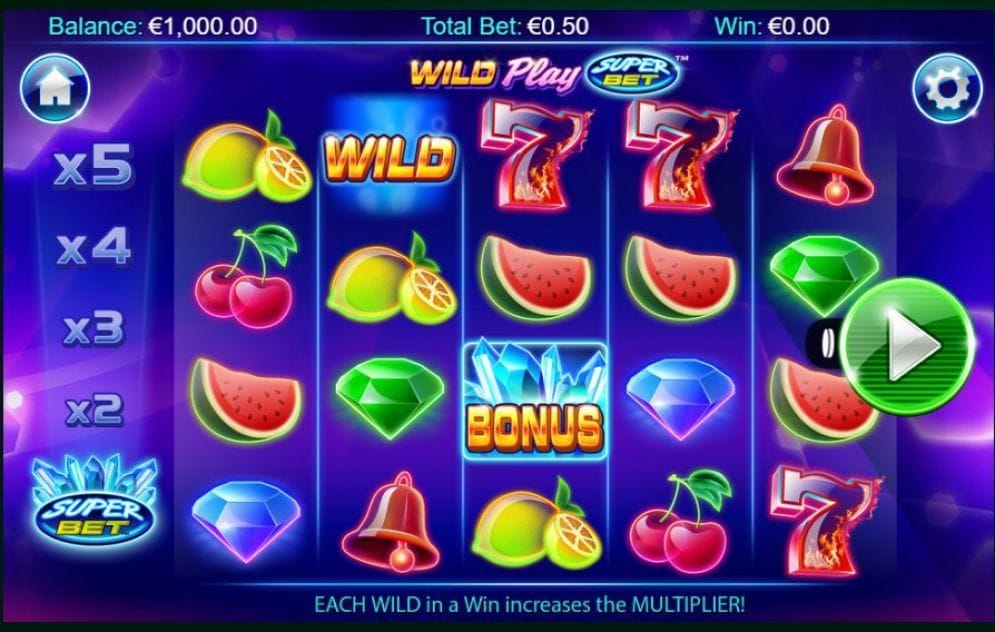 Wild Play Super Bet online Casinospiel