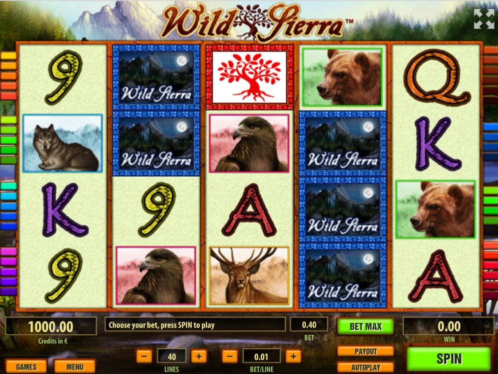 Wild Sierra online Slotmaschine
