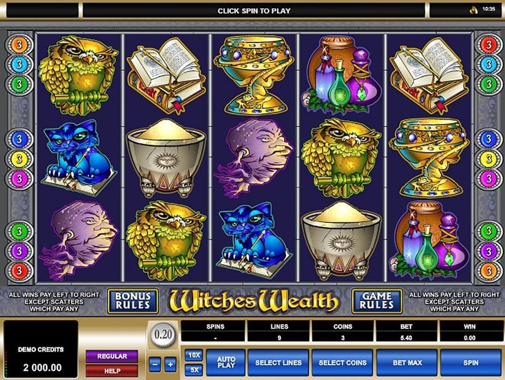 Witches Wealth online Casinospiel