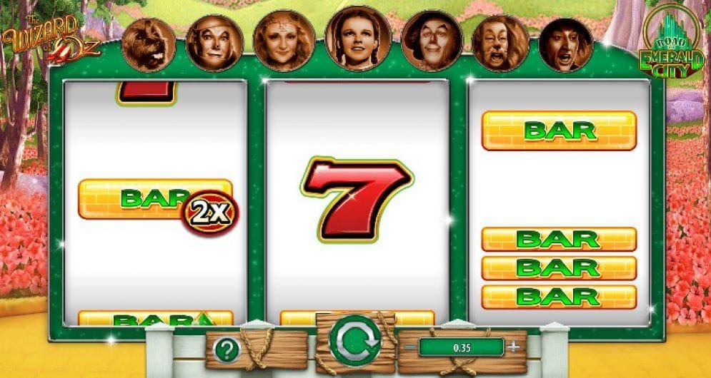 Wizard of Oz Road to Emerald City Video Slot