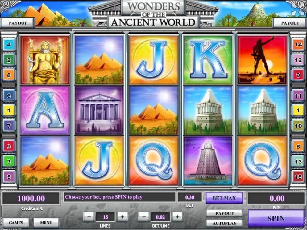 Wonders of the Ancient World Casino Spiel
