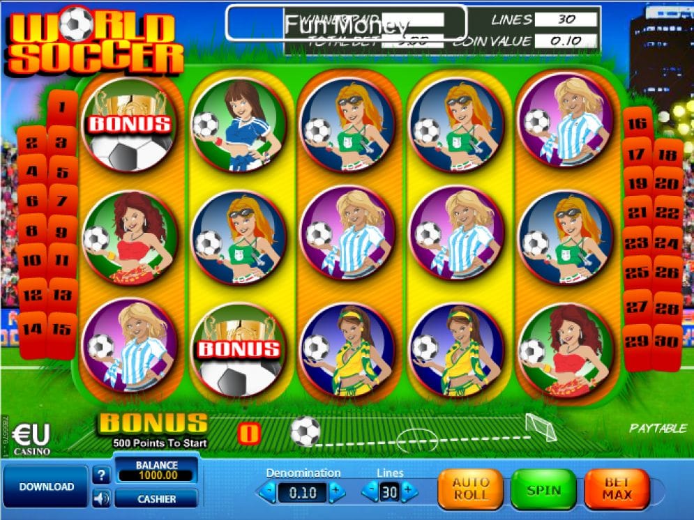 World Soccer online Casino Spiel
