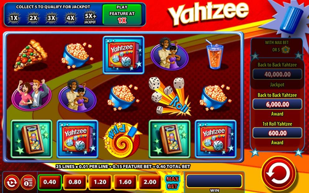 Yahtzee online Spielautomat