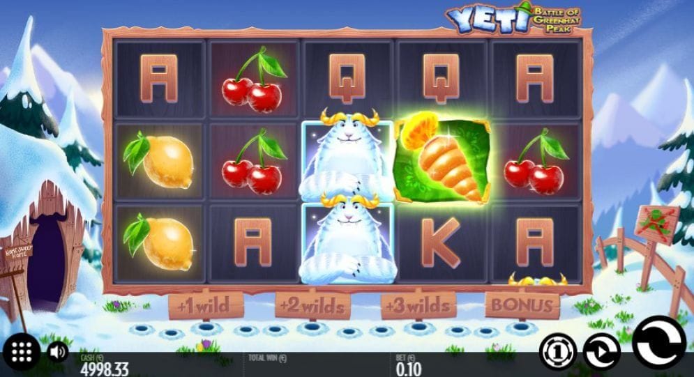 Yeti Battle of Greenhat Peak online Casino Spiel