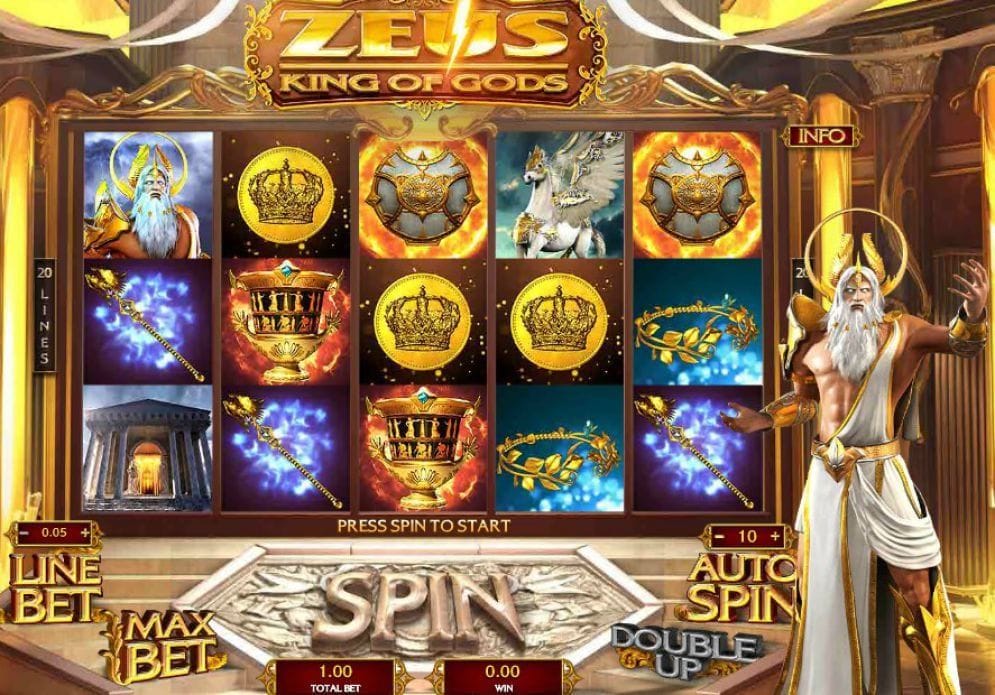 Zeus: King of Gods online Casino Spiel