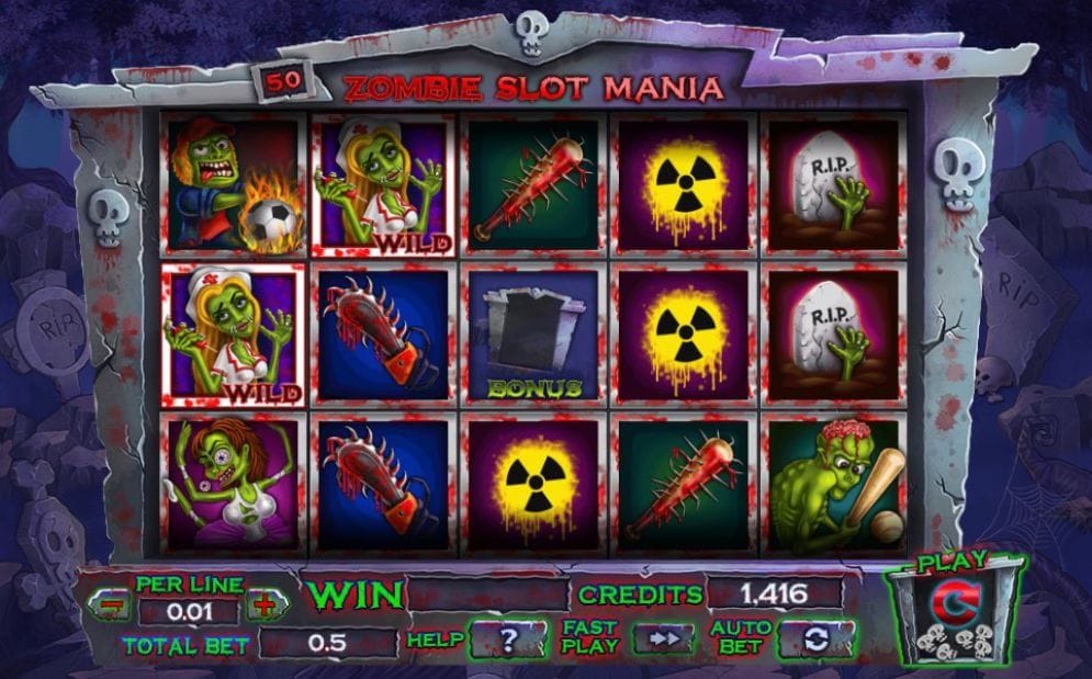 Zombie Slot Mania Video Slot