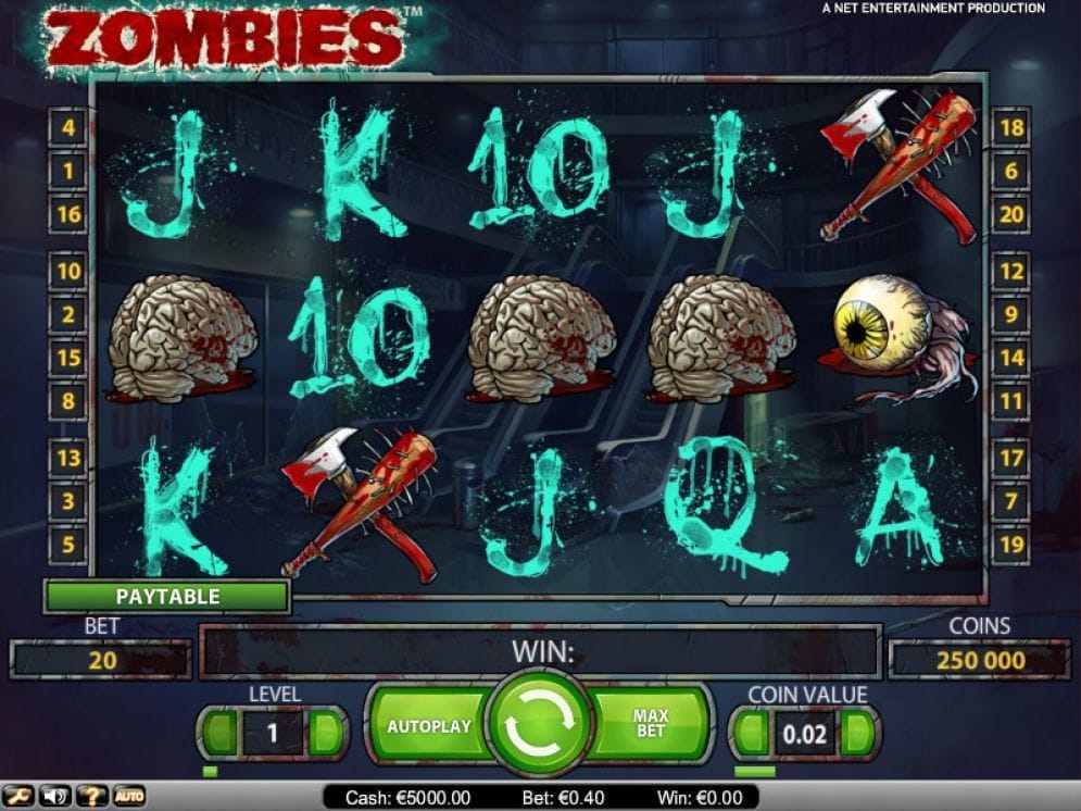 Zombies online Spielautomat